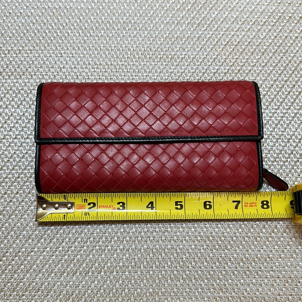 Bottega Veneta - Red Flap Wallet - Picture 4 of 16